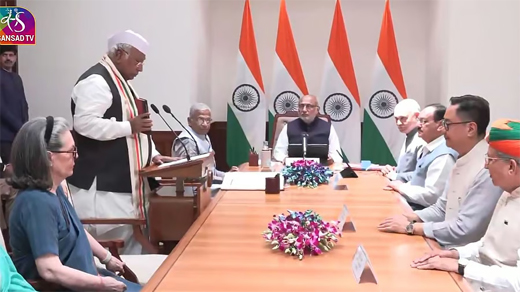 Mallikarjun Kharge takes oath as Rajya Sabha member